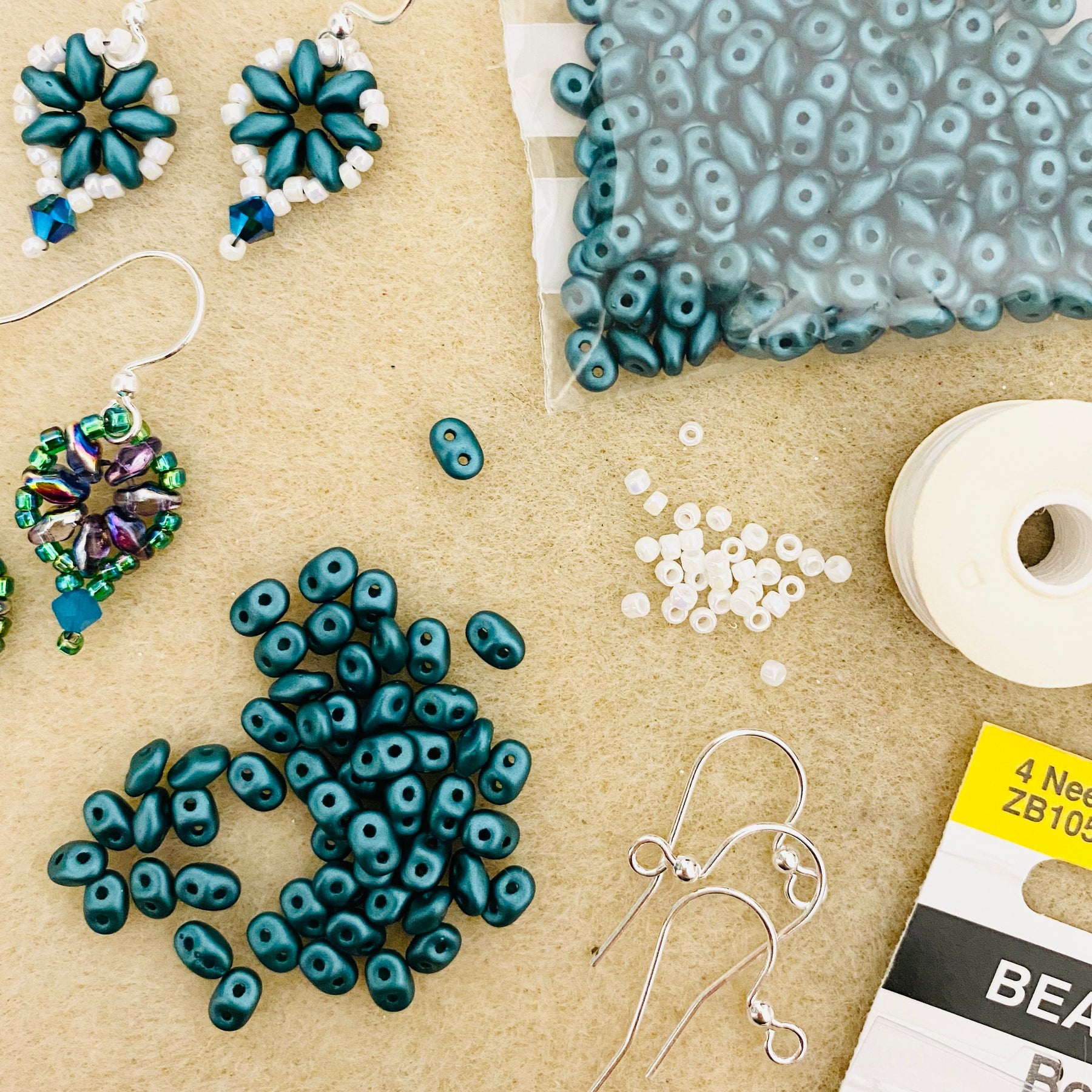 How to make Simple SuperDuo Earrings