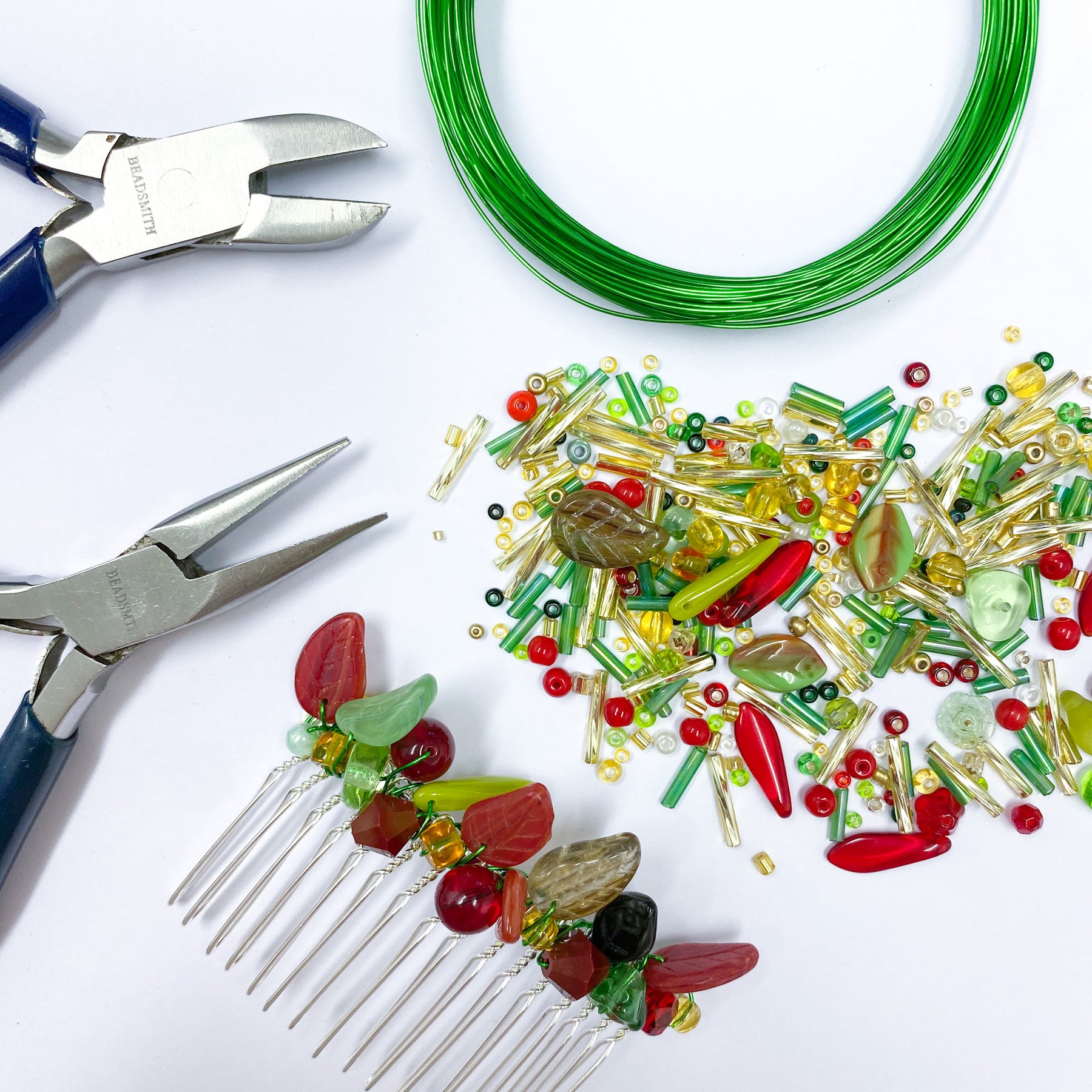 How to make a Beaded Hair Comb