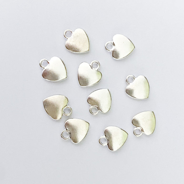 Heart Charms - Rounded