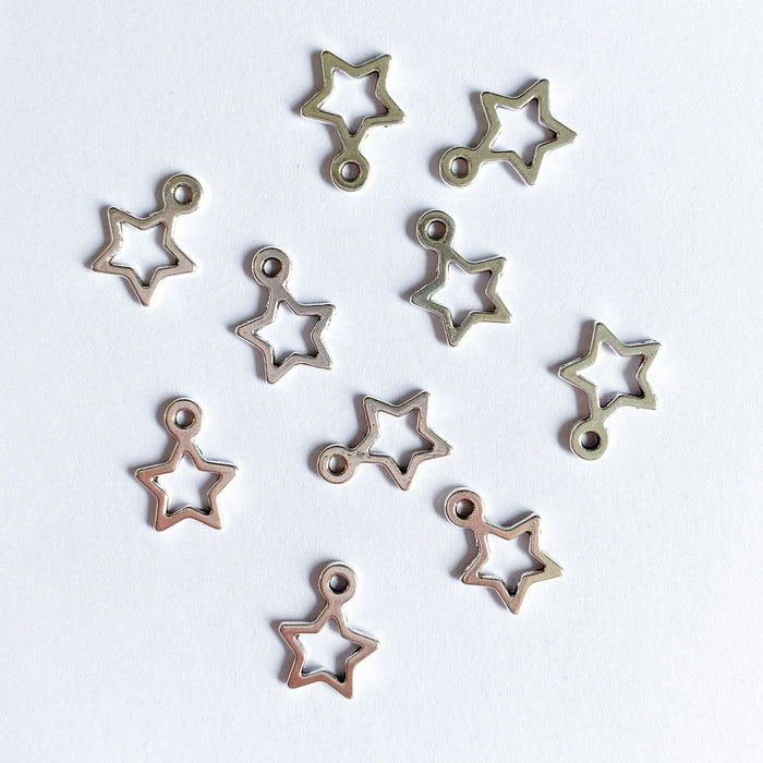 Open Star Charm