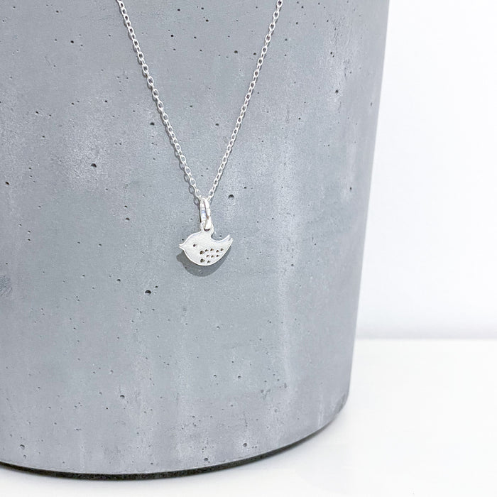 Tiny Bird Charm Necklace