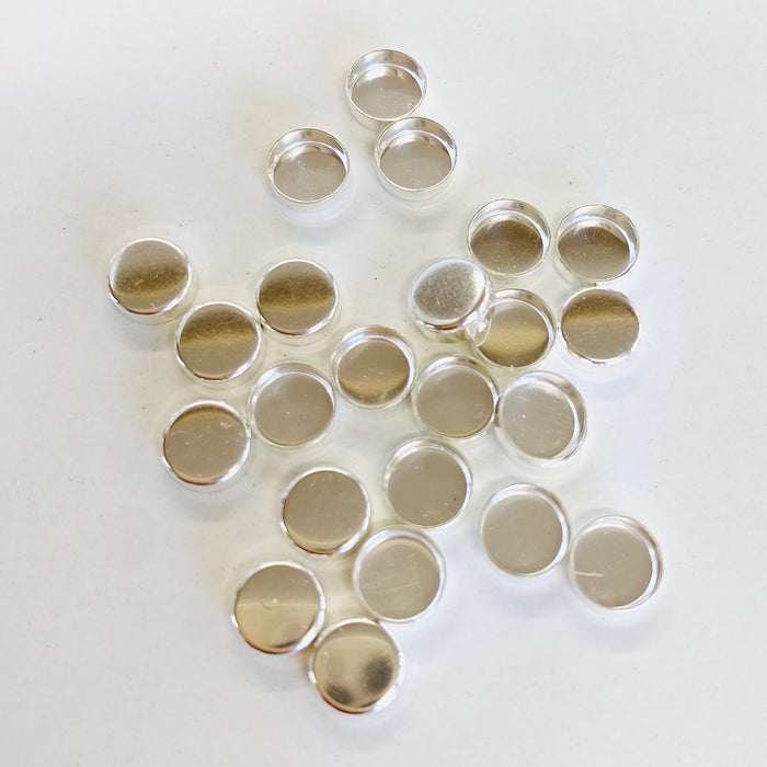 Bezel Cups - Sterling Silver