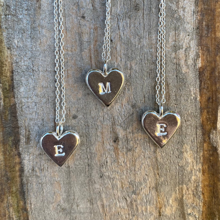 Heart Initial Necklace