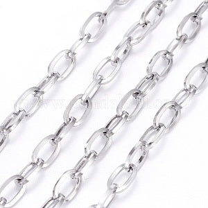 Cable Chain - Stainless Steel Flat Oval