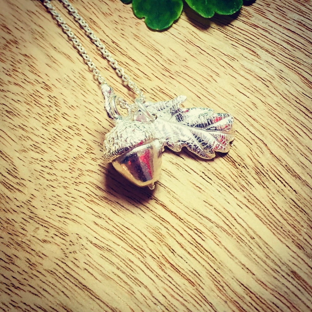 Acorn Oak Leaf Necklace — Amy Surman - Main Image