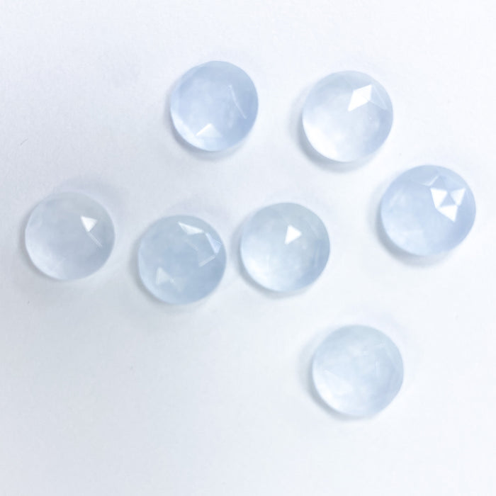 10mm Faceted Flat Round